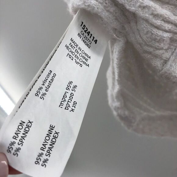 Dex / Black Tape‎ 34-Ruched-Sleeve Top White M - Picture 5 of 6